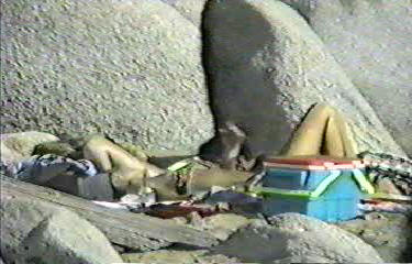 amateur sex on the beach voyeur filming